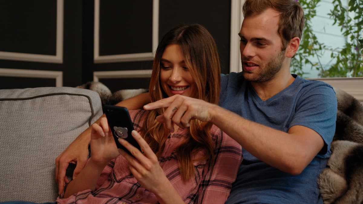 Happy couple enjoying Spice It Up game